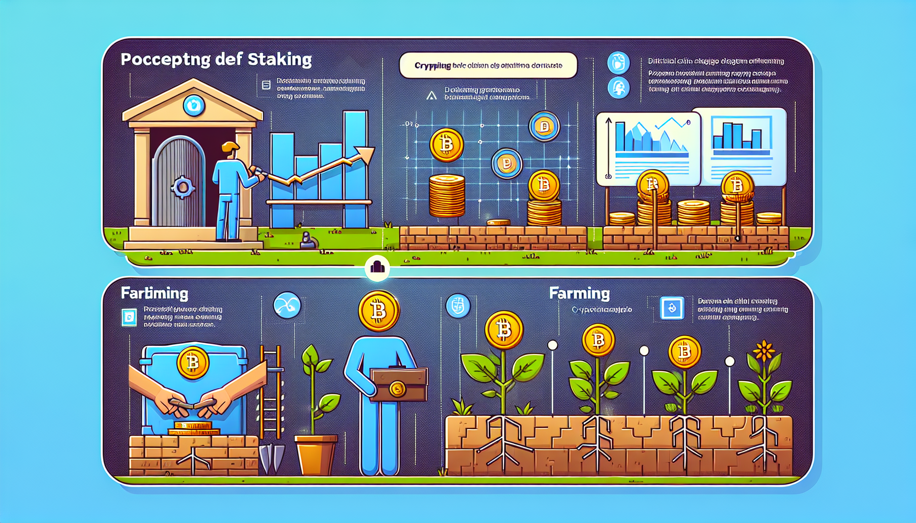 DeFi staking vs farming