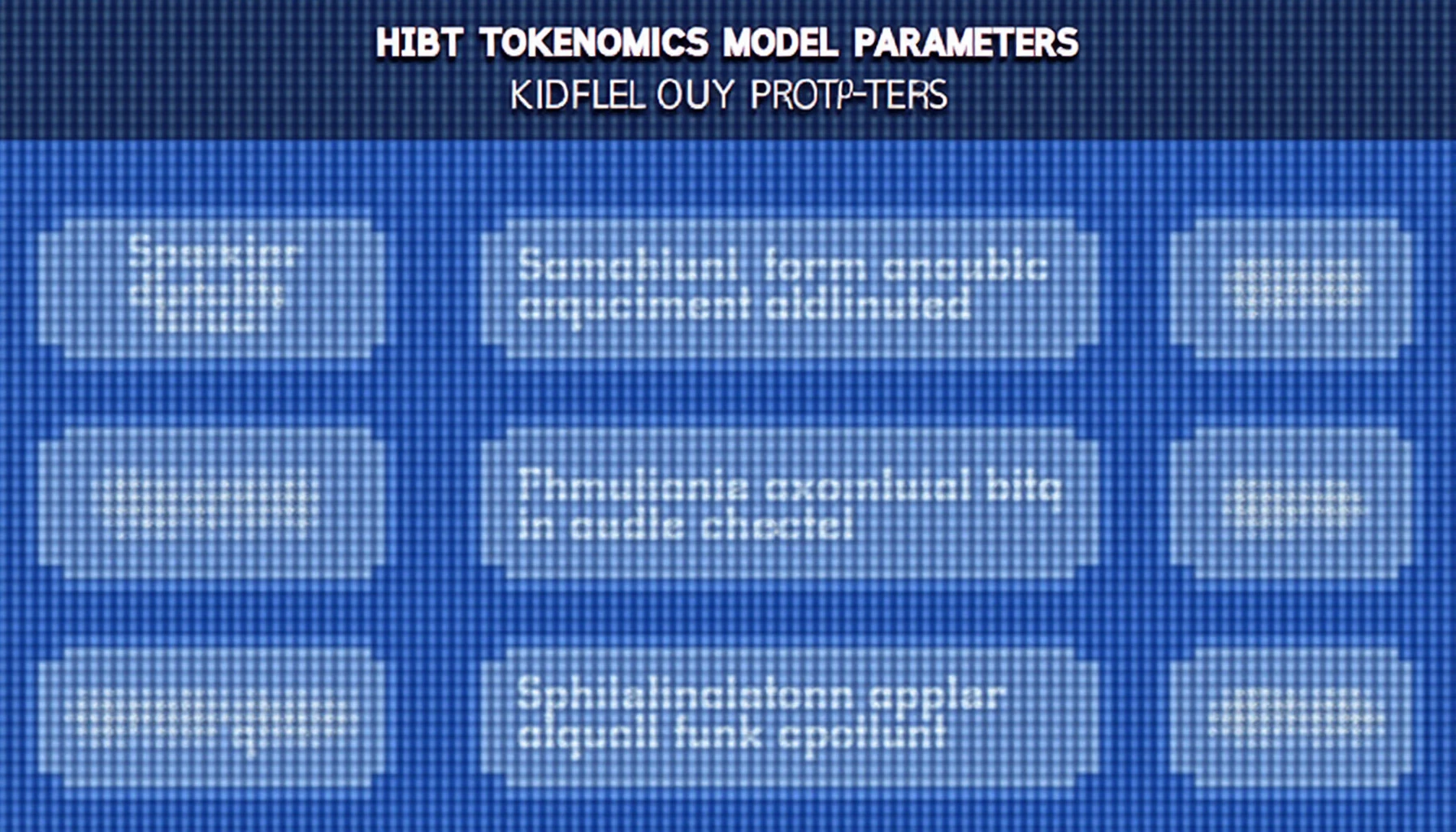 HIBT tokenomics model parameter revisions