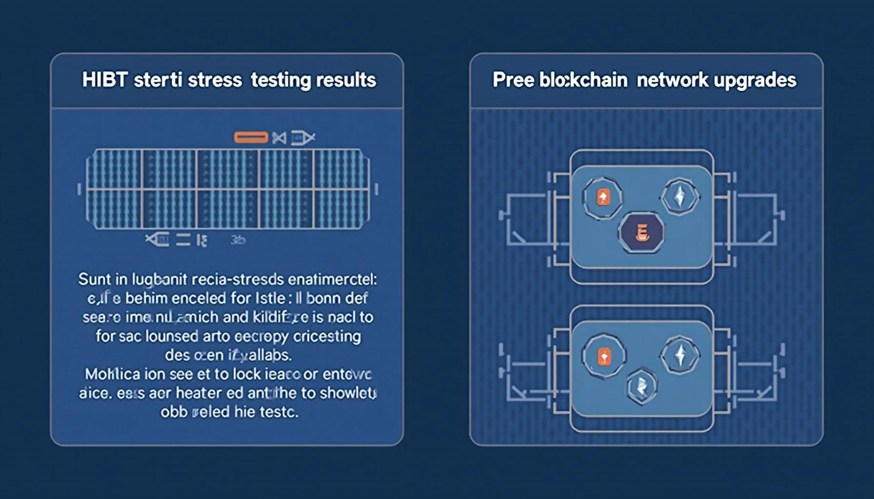 HIBT stress testing results for network upgrades