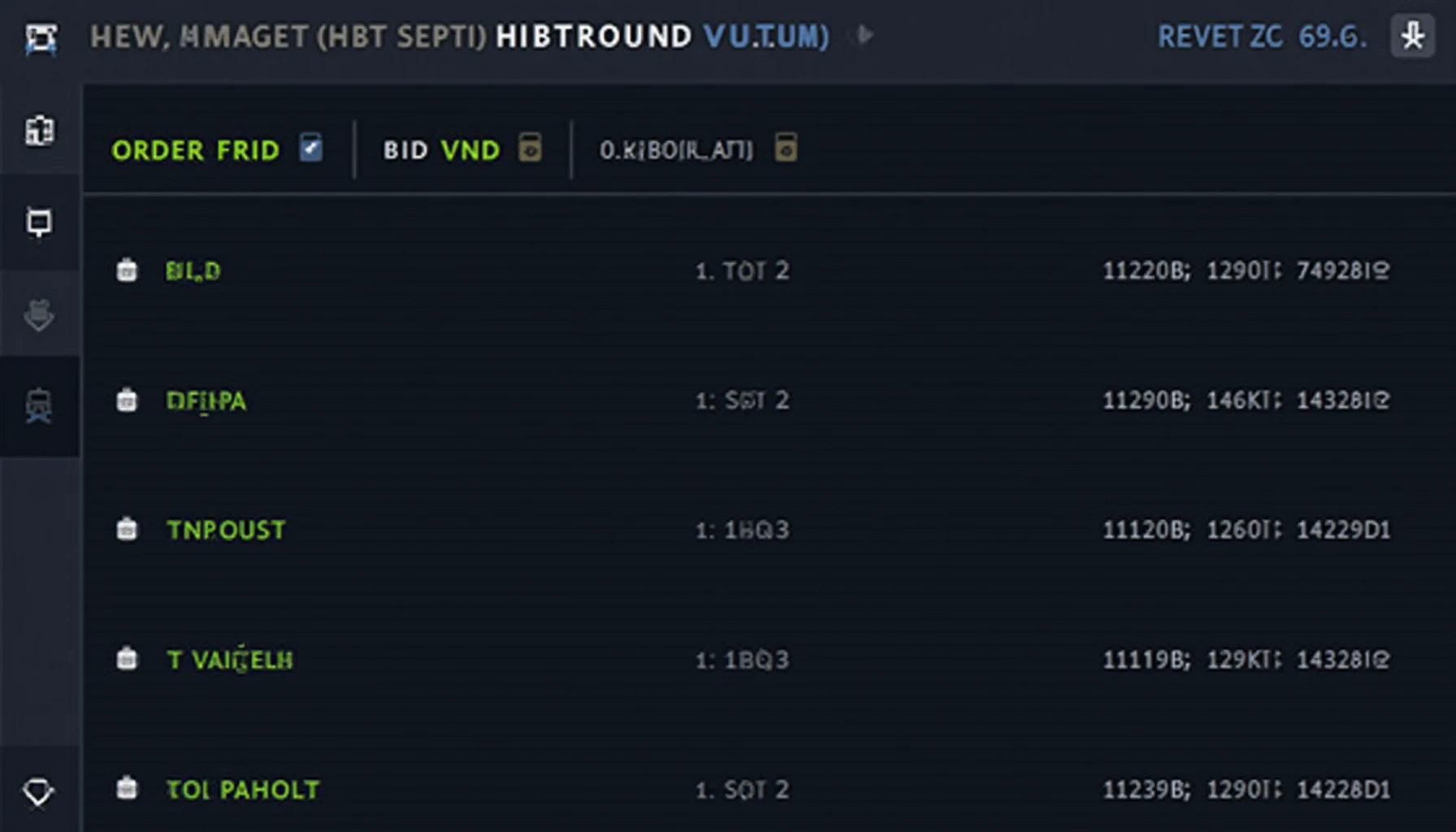 HIBT trading order flow: Reading market depth