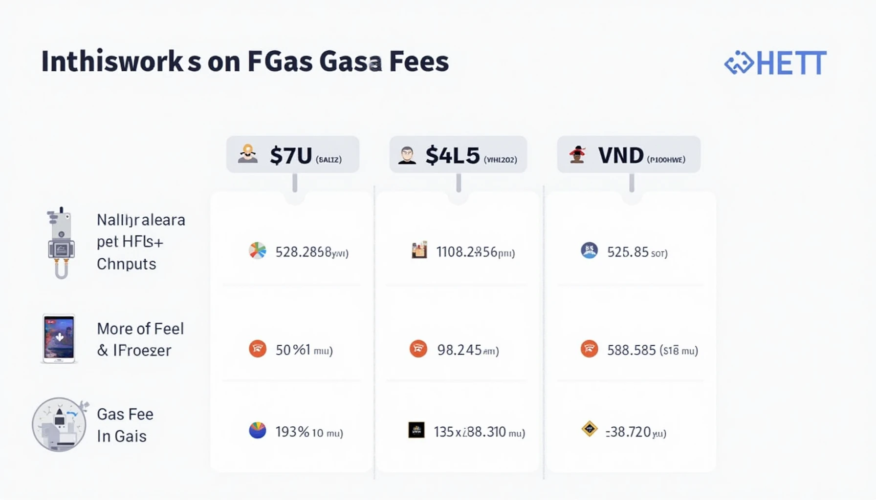 HIBT crypto layer 2 gas fee comparison