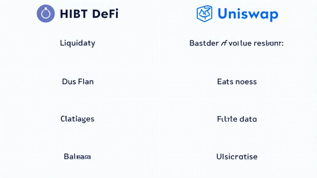 HIBT DeFi vs Uniswap liquidity comparison
