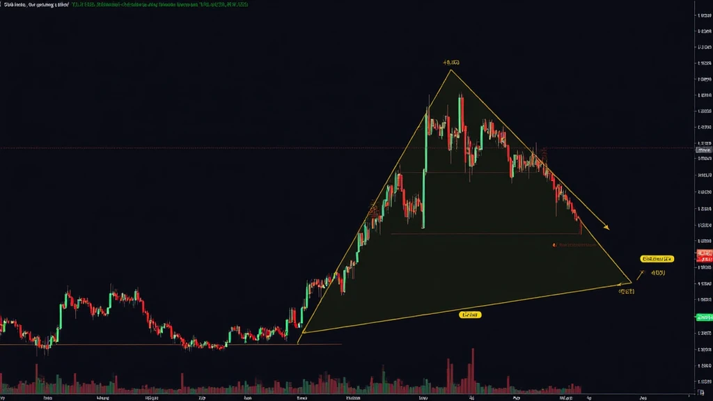 HIBT BTC/USDT descending triangle pattern