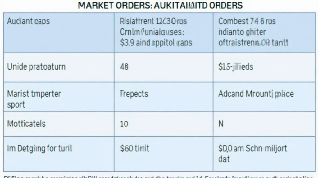 market orders vs limit orders crypto