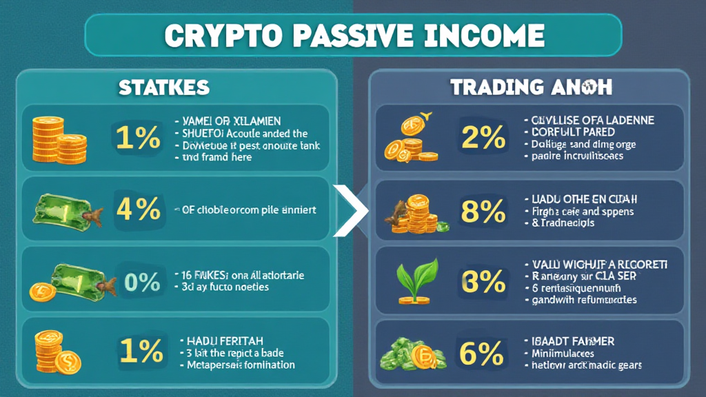 crypto passive income options compared to trading gains